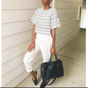 XSmall, striped flare sleeve top